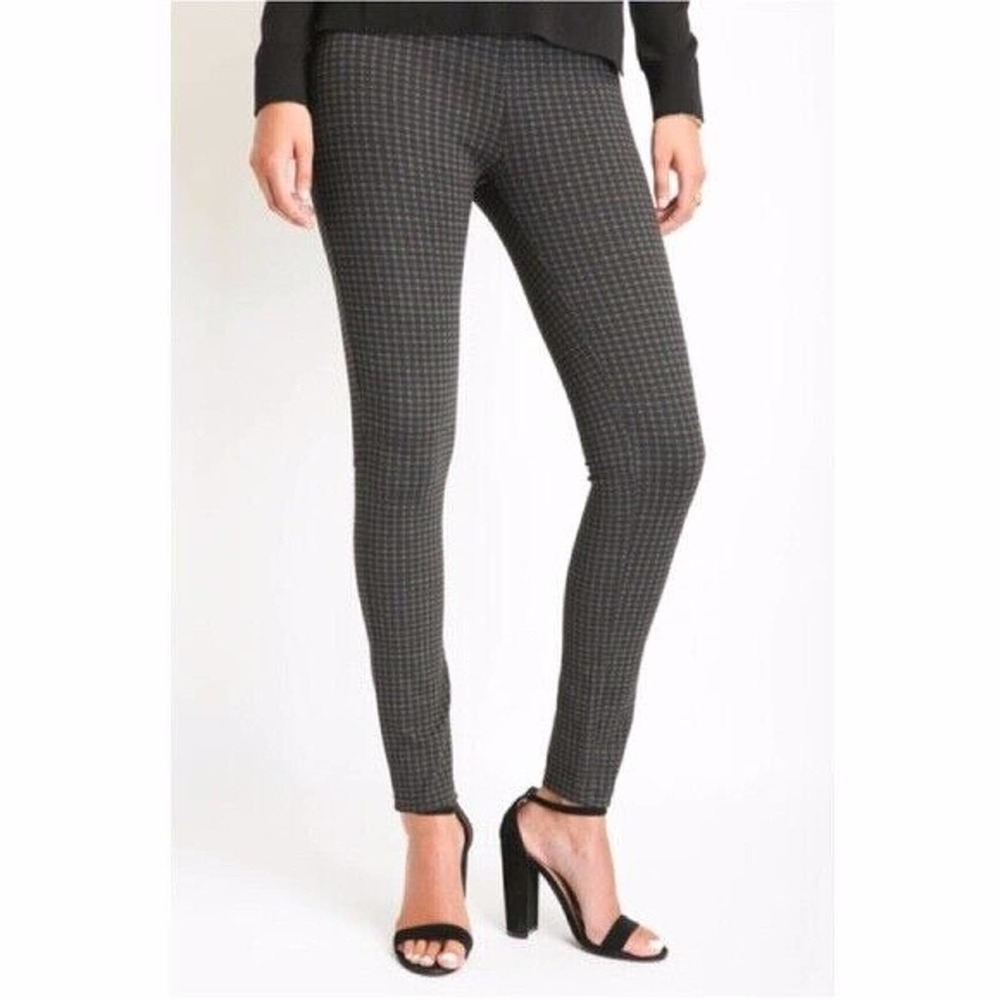 Anthropologie | Sanctuary Women's Black Skinny Leg Checkered Leggings Pants SM